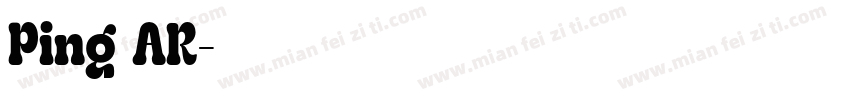 Ping AR字体转换